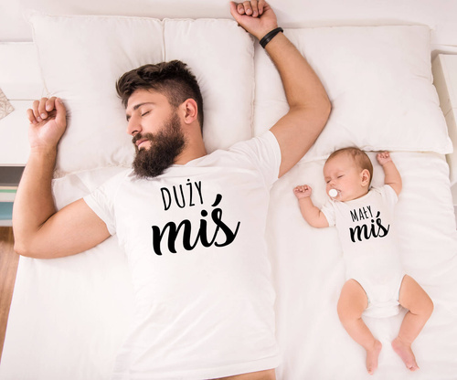 Zestaw Mały Miś, Duży Miś dla taty i syna Moocha