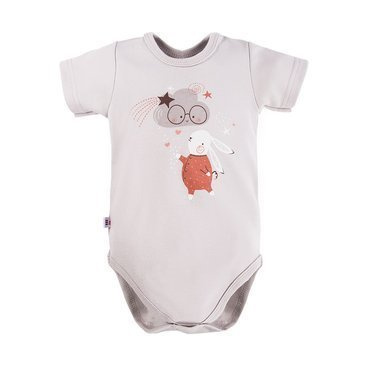 Body z krótkim rękawem Mellow Ewa Klucze - szary