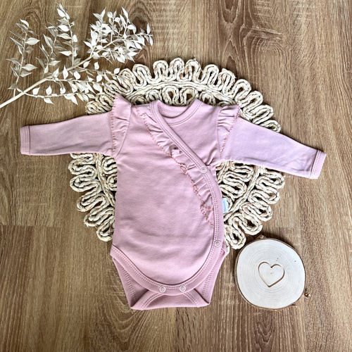 Body kopertowe z długim rękawem BD12227 Kwiat Wiśni Mamatti