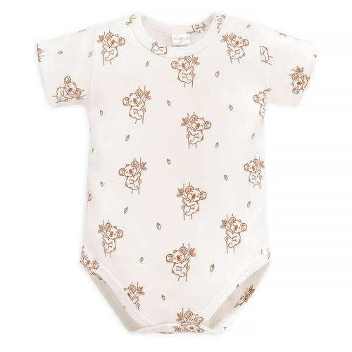 Body z krótkim rękawem Lovely Day Pinokio - ecru koala