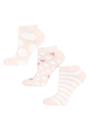 Stopki damskie Moraj CSD240-100 – bawełna, komfort, pastelowe wzory