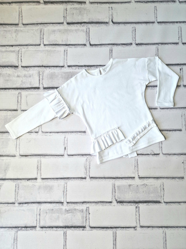 Bluzka z długim rękawem Laura Bambarillo biały 