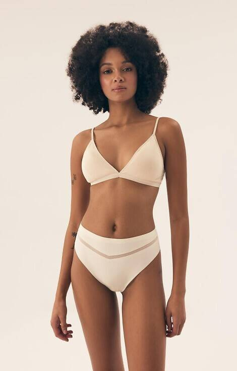Stringi damskie 43670 Fleda Henderson beżowy - czarny 