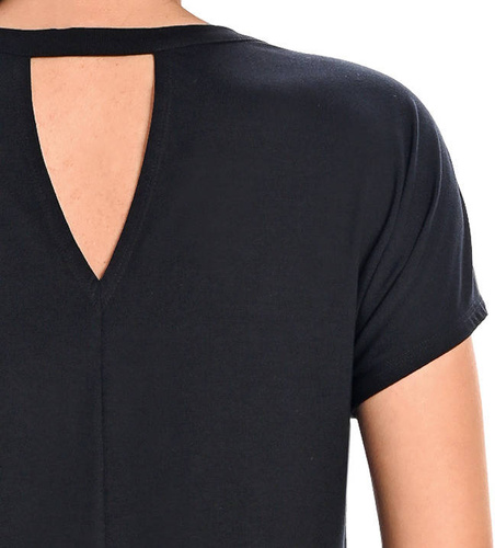 Bluzka damska bambusowa Cora Teyli - czarny