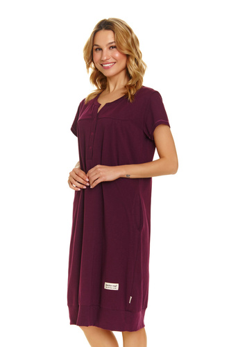 TM.4348 Koszula Nocna ciążowa i do karmienia Doctor Nap - burgundy