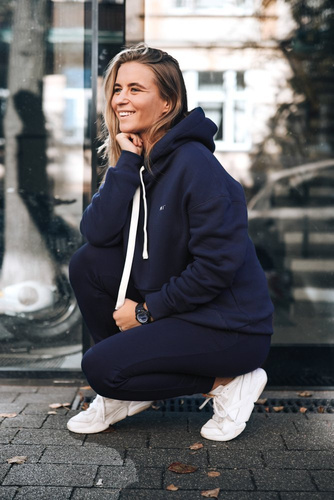 Bluza z kapturem MI° hoodie Misimi - granat 