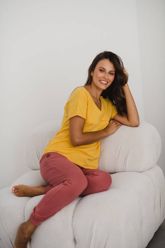 M-Shirt Bluzka ciążowa i do karmienia V-neck Milk&Love banana