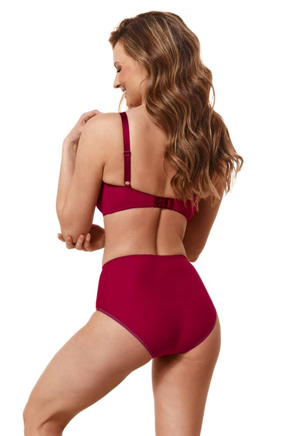 052 Biustonosz usztywniany Kostar - bordowy