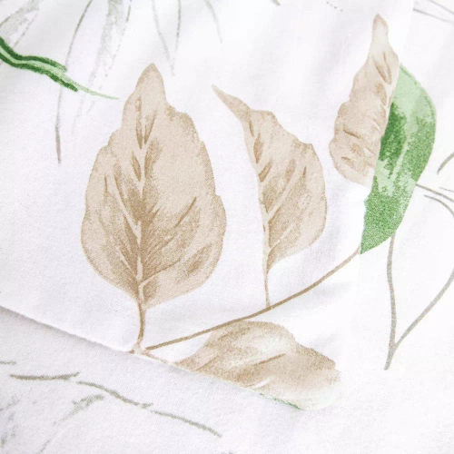 Pościel flanelowa liście 31505/2 Darymex beżowy 