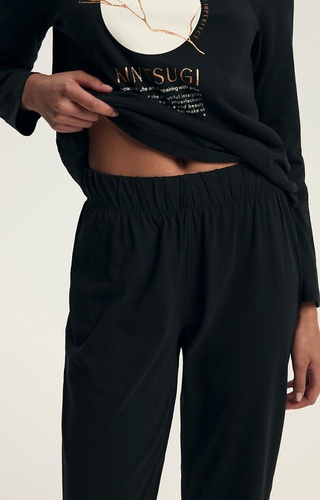 Bawełniana piżama damska Henderson Dairoku 43727 – koszulka i spodnie