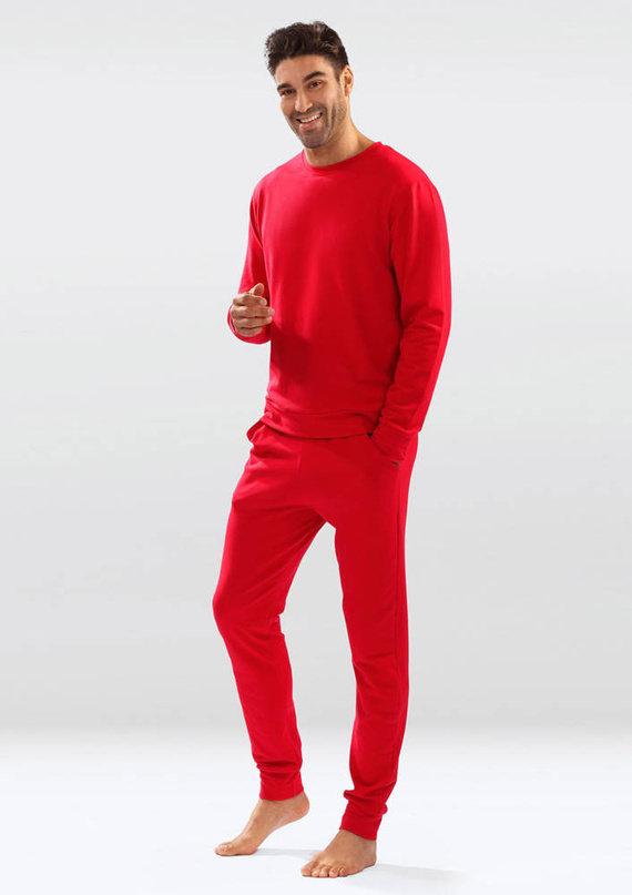 Komplet Męski Justin Dkaren czerwony