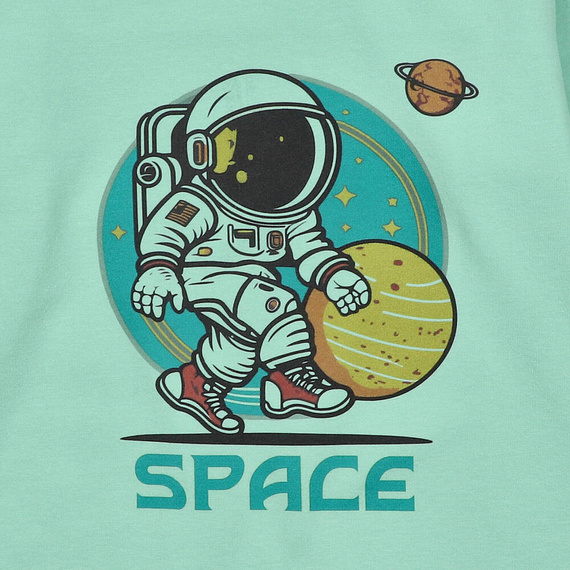 Bluzka chłopięca z długim rękawem KAR-1006/PIS Lagarto Verde pistacjowy