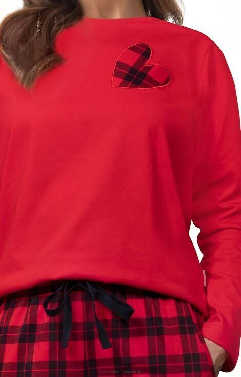 Piżama damska 394 Luna czerwony