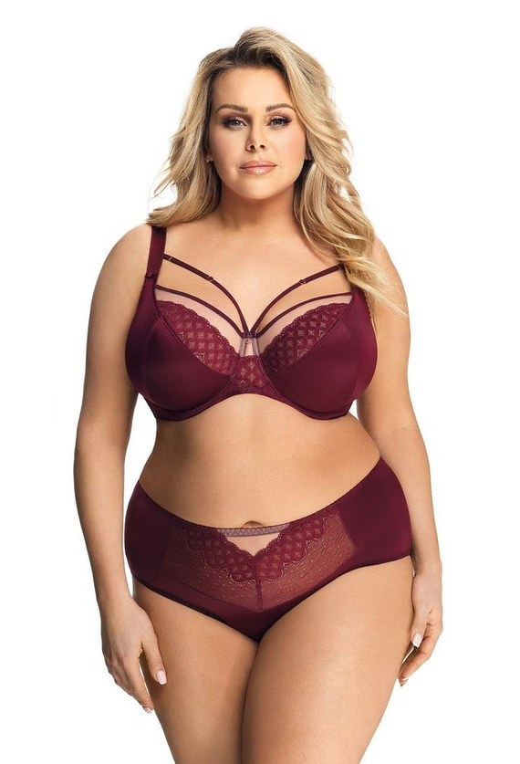 Figi damskie K 593 Manila Gorsenia bordowy