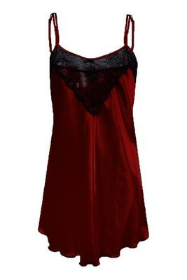 Koszulka satynowa damska DKaren - bordo