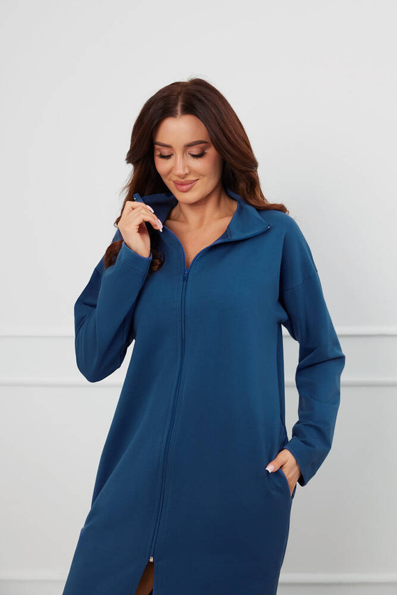 Szlafrok Damski na zamek Grafi Italian Fashion - jeans