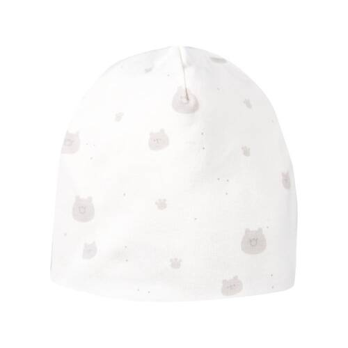 Czapka niemowlęca Petite Eevi - miś ecru