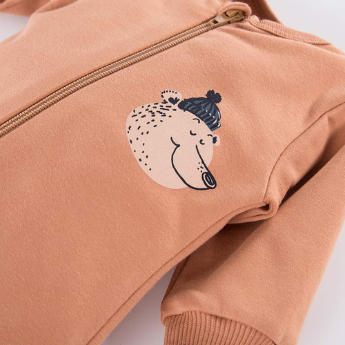 Pajac niemowlęcy z zamkiem Jump Eevi - beżowy