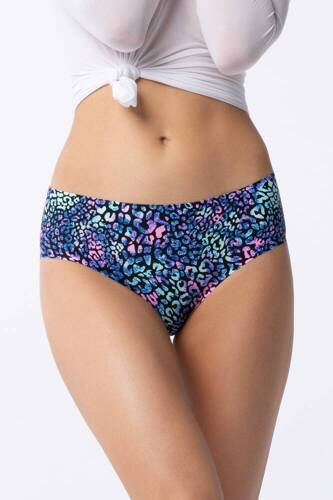 Figi Damskie Illusion Simple Classic Julimex niebieski