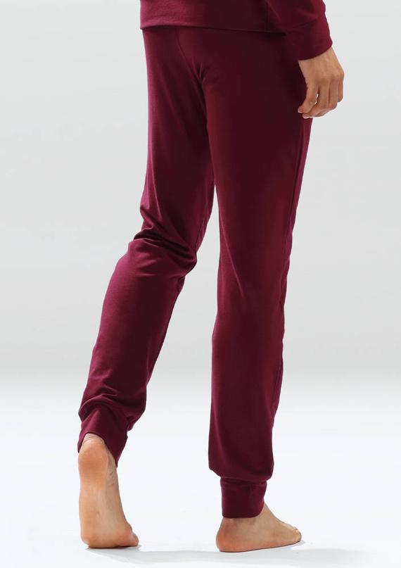 Justin Spodnie dresowe Dkaren bordo