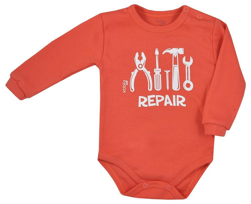 Body niemowlęce "NARZĘDZIA" Koala- musztardowe