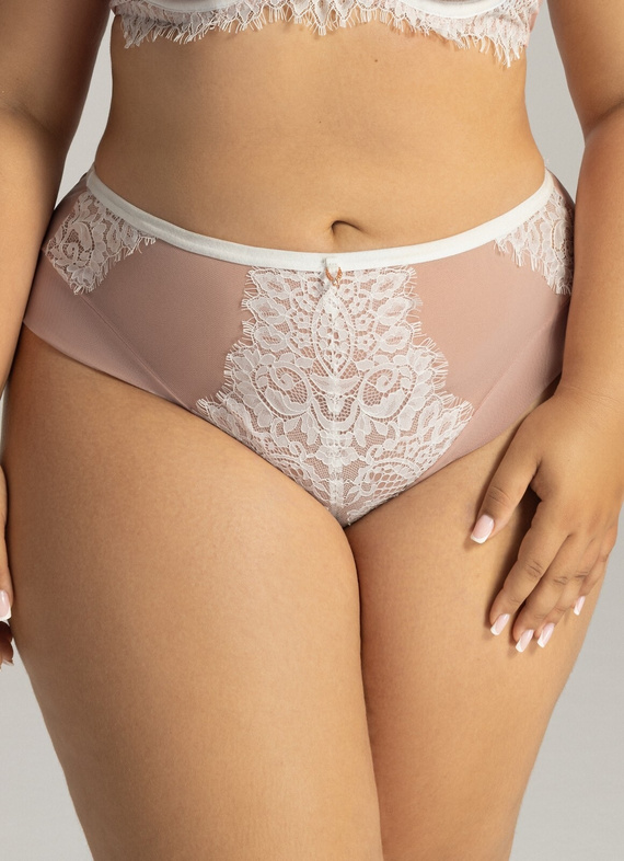 2152/B Figi damskie brazyliany Ava creamy biscuit