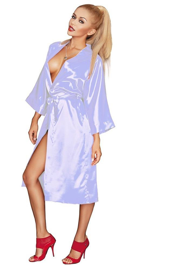 115 Podomka Szlafrok damski DKaren - błękitny