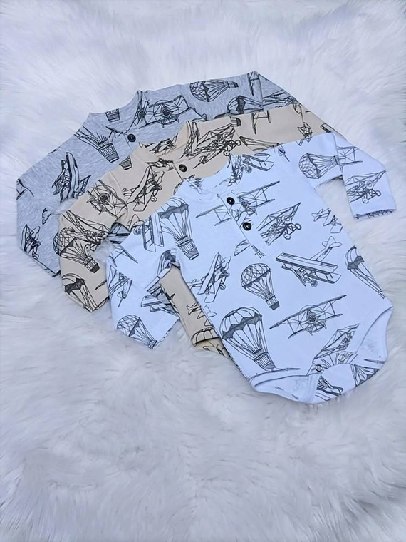 Body z długim rękawem Aviator Bambarillo beżowy