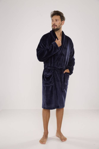 Szlafrok męski 716 Rafael De lafense - granat