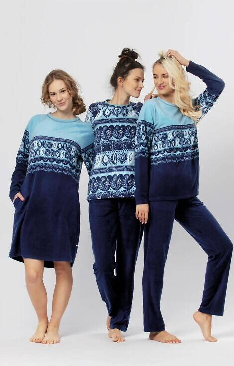 Koszula damska 893 Key - niebieska