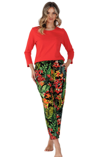 Piżama damska 1489  Leveza czerwony