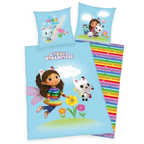 Pościel dziecięca bawełniana Koci domek Gabi Herding