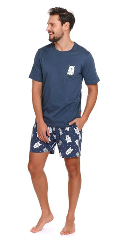 PMB.4222 Piżama Męska Doctor Nap - deep blue