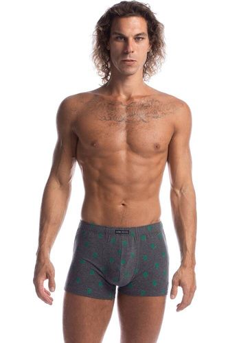  Bokserki męskie M-1009 SZ Lama szary grafitowy