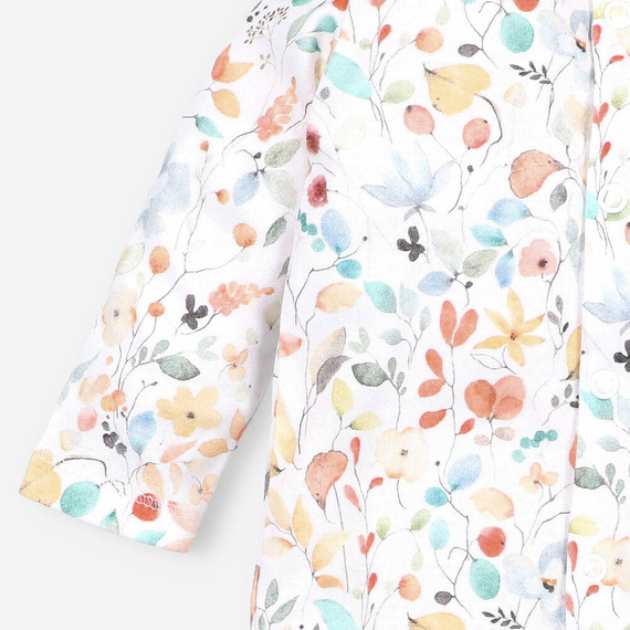 Pajacyk z bawełny organicznej Bicycle Nini druk