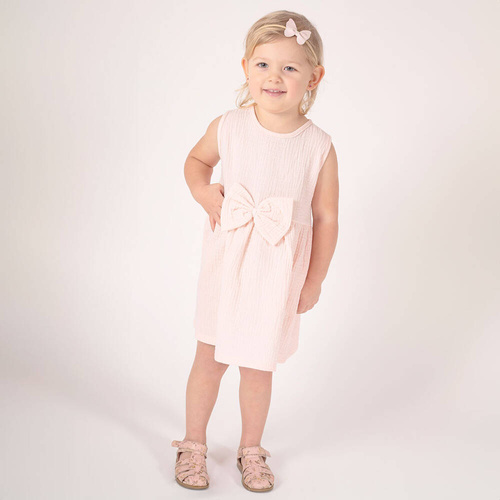 Sukienka muślinowa na ramiączkach 207022 Muślin  Nicol-   pudrowy róż