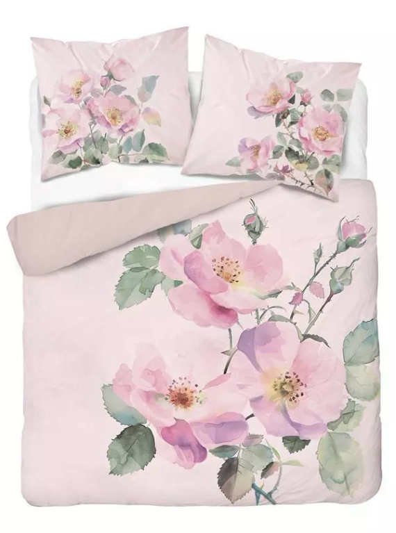 Pościel 3D z mikrofibry 5427 A Detexpol – z pastelowymi dzikimi różami