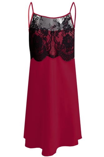 Halka satynowa Janice DKaren - bordo