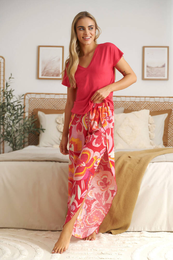 Piżama Damska 5320 Doctor Nap - capri flowers