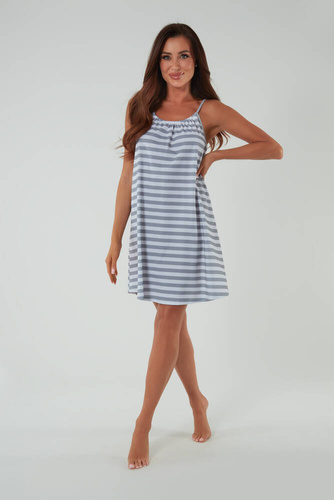 Koszula nocna na wąskim ramiączku Bari Italian Fashion - druk  