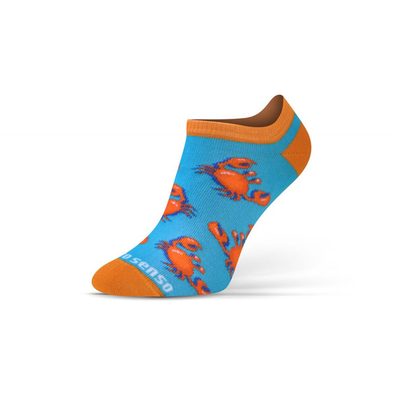 Kraby Skarpety stopki finest cotton dwie różne Sesto Senso niebieski