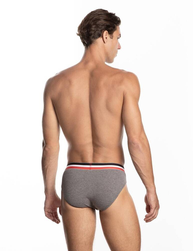 Slipy męskie M-1051 SD Lama -czarny szary