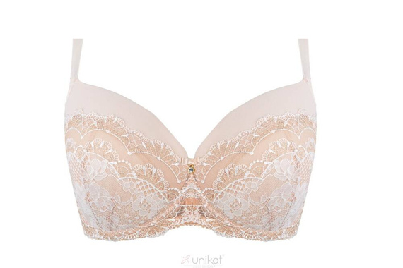 Biustonosz usztywniany Rosali Unikat ecru/beżowy