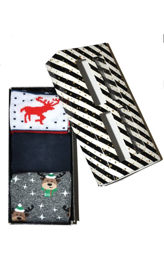 Skarpety Męskie Zestaw Świąteczny Milena mix kolor