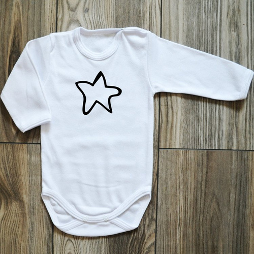 Body długi rękaw "Gwiazdeczka" Moocha czarne