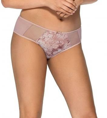 Figi damskie brazyliany 1982/B Ava - pudrowy różowy