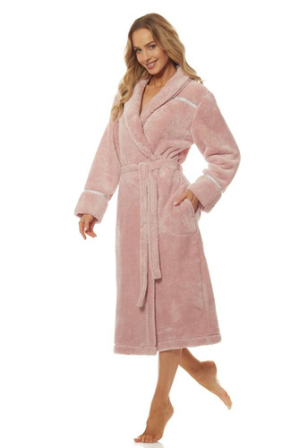Szlafrok Damski pluszowy 2084 Satyn L&L - baletowy