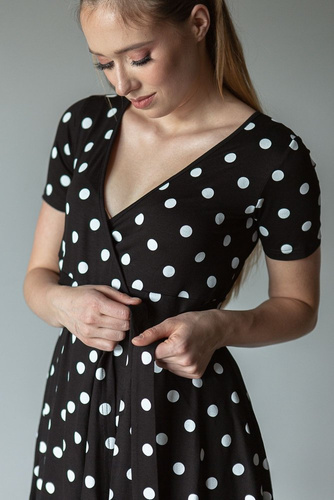 Sukienka ciążowa   122  MIRACLE-  czarny