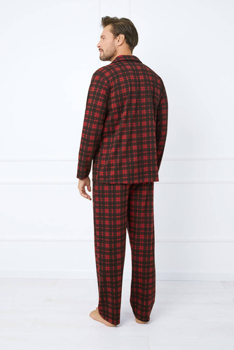 Piżama Męska długi rękaw, długie spodnie Nicolas talian Fashion - druk 