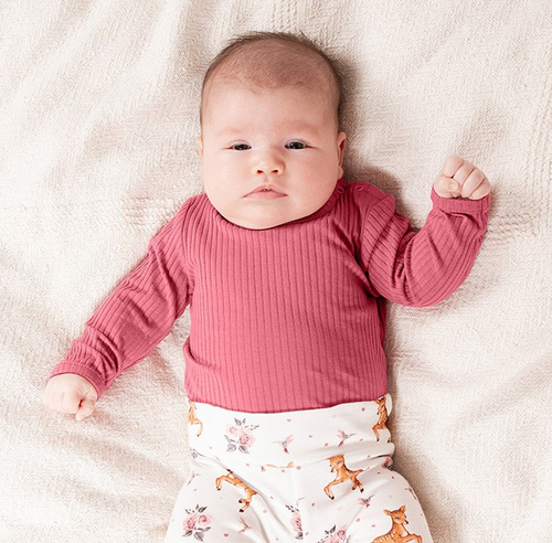 Body niemowlęce 216097 Lala Nicol – bawełniane, długi rękaw